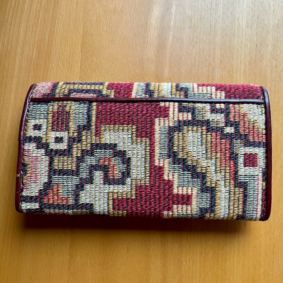 Peruvian Textile and Leather Wallet - Picture 2 of 5